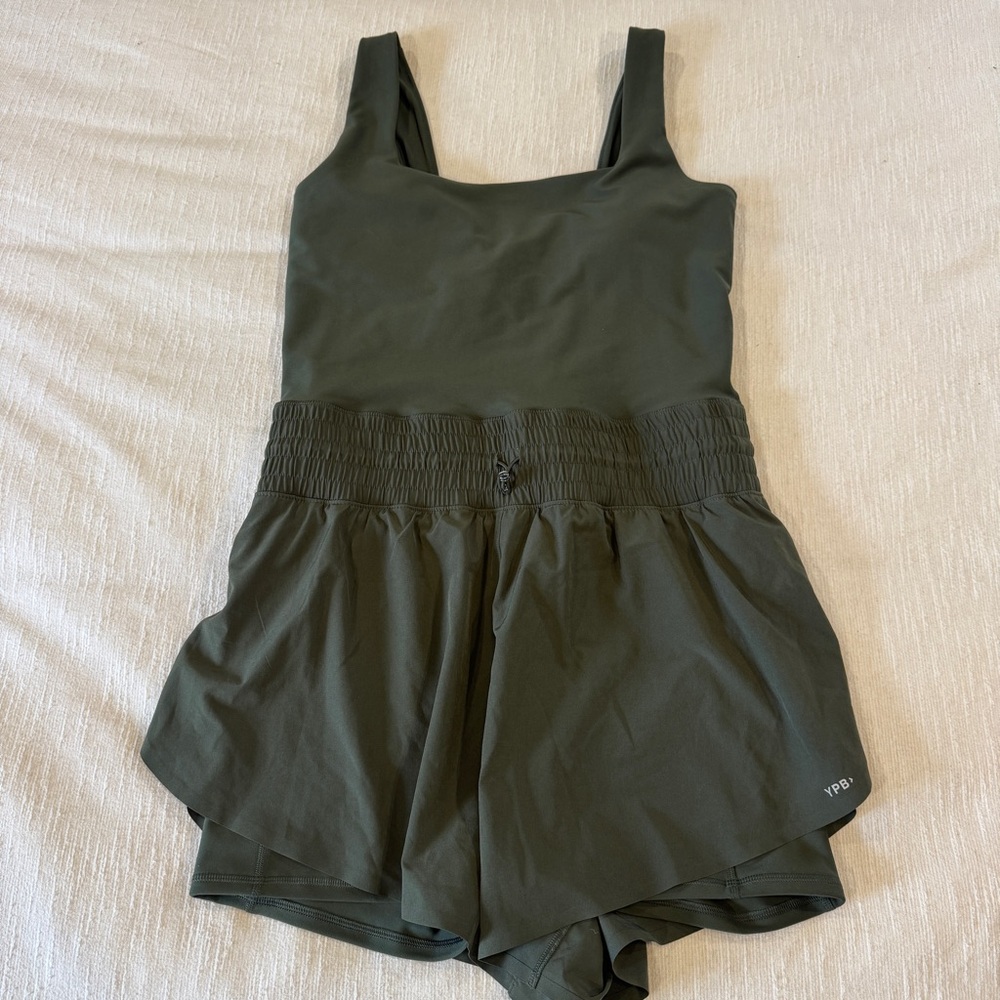 Abercrombie & Fitch Olive Green Jumpsuit